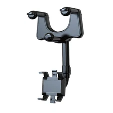Car Phone Bracket 360° Rearview Mirror Mount Holder Universal For Cell Phone GPS