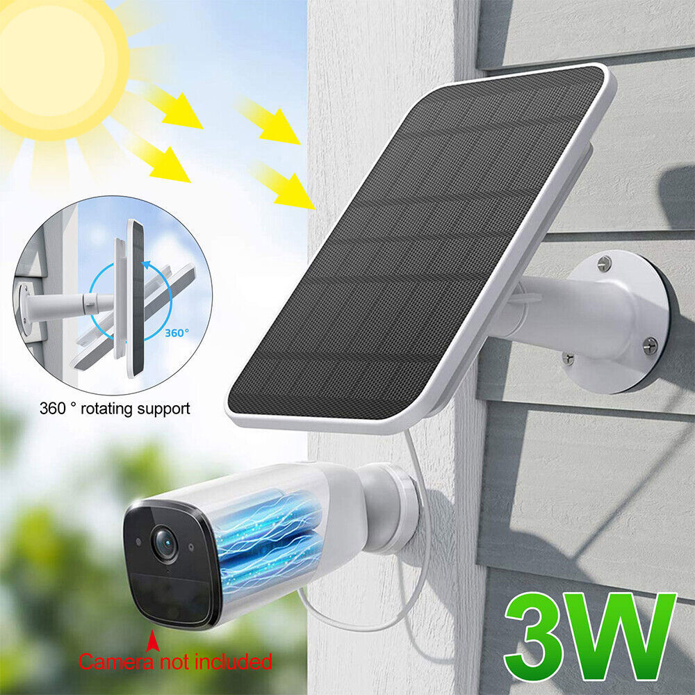 4W Solar Panels For Eufy Eufycam Cam E/2C/E/2 Pro Wall Mount 3M Power - Foto 10