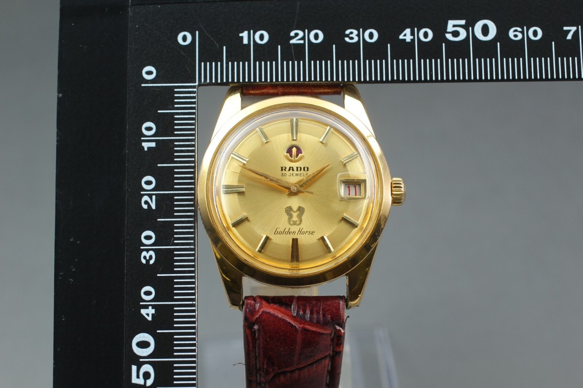 Near Mint Overhauled 1960's RADO Golden Horse 11674 Automatic Gold