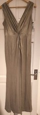Calvin Klein Womens Bronze Full Length Evening Dress Size US4 UK8 RRP 199$ - New