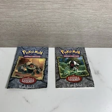 EX Hidden Legends Card List & Advanced Rulebook Rule Book Pokemon 2004