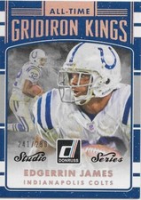 2016 Donruss FB All Time Gridiron Kings Studio Series Edgerrin James /250 Colts