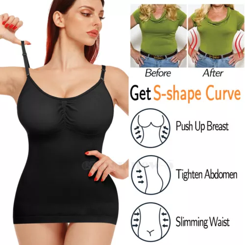 Lady Cami Tummy Firm Control Body Shaper Slimming Waist Shapewear Seamless Vest - Picture 8 of 41