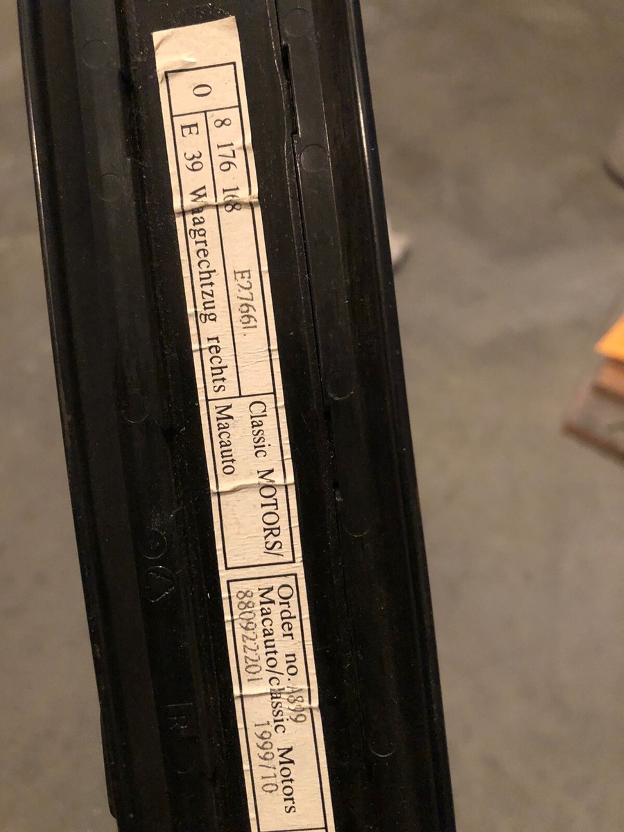 BMW E39 OEM Rear Right Sunshade Sun Blind Shade 540i 530i Quarter