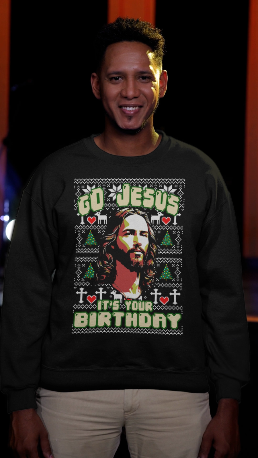 Jesus Ugly Christmas Sweater, Jesus Birthday Sweater, Unsex Christian Sweater eBay