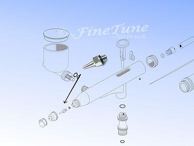 Düse ''M'' 0,3mm für FineTune FT-430 Airbrushpistole
