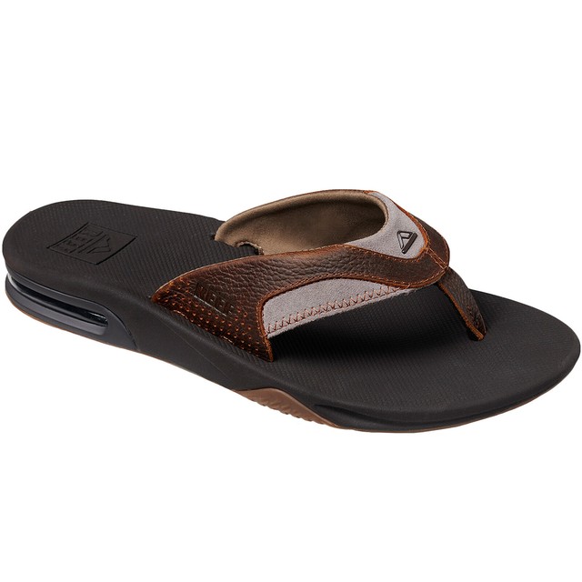 reef men's leather fanning sandals