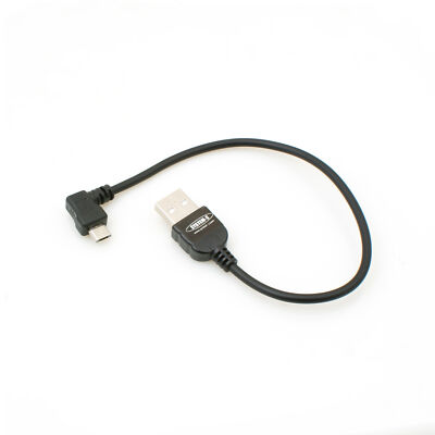 Micro USB 2.0 Kabel gewinkelt 90° Winkelstecker Datenkabel und Ladekabel 20 cm