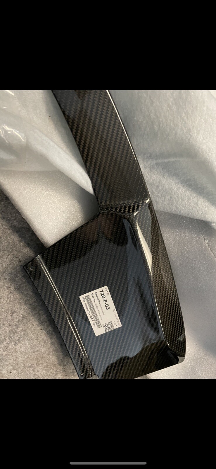 mclaren 720s front lip 1016 Industries Carbon Fiber