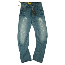 G-STAR Arc 3D Loose Tapered Herren Jeans Hose used look Neya 48 W31 L32 Blau NEU