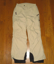 OBERMEYER Beige Nylon SNOWBOARD Ski CARGO PANTS Juniors YOUTH Boy/Girl 12