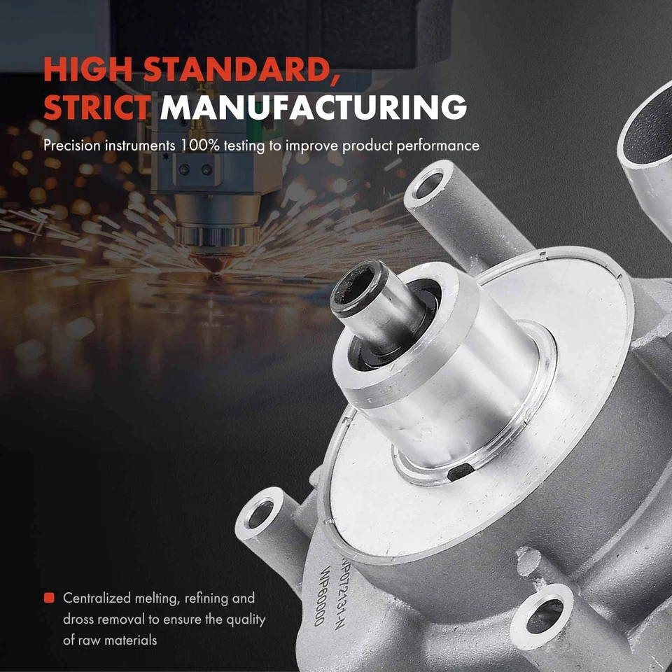 Bomba de água do motor com gaxeta para Audi A6 Quattro 05-06 Allroad Quattro S4 V8 4.2L - Imagem 3 de 4