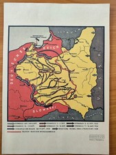 Polen-Feldzug 1939 +Landkarte+ 2.Weltkrieg, Ostfront, Blitzkrieg