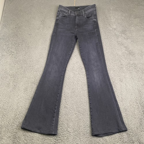 MOTHER Jeans The Weekender Mid Rise Flare Deep End Wash (Black) - Size 24