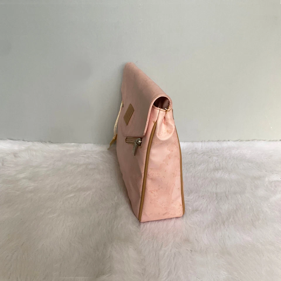 ALVIERO MARTINI Relax Pink Map Printed Envelope Document Bag - Image 3 of 4