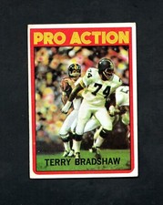 1972 Topps Terry Bradshaw Pro Action #120 ~ 2nd yr ~ Pittsburgh Steelers