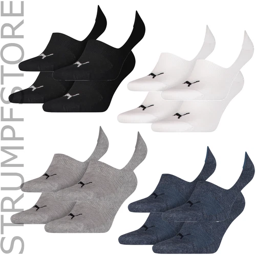 4 pairs Puma trainer socks ankle socks footie invisible in shoe 35-38 39-42 43-46