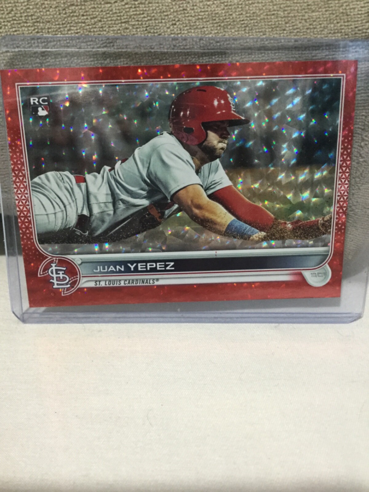 2022 Topps Series 2 Juan Yepez #506 Red Foilboard Rookie RC 064 /199 Cardinals