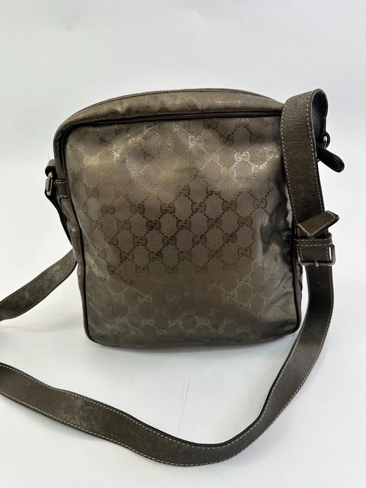 GUCCI Imprime Monogram Medium Messenger Bag Pewter - Image 2 of 4