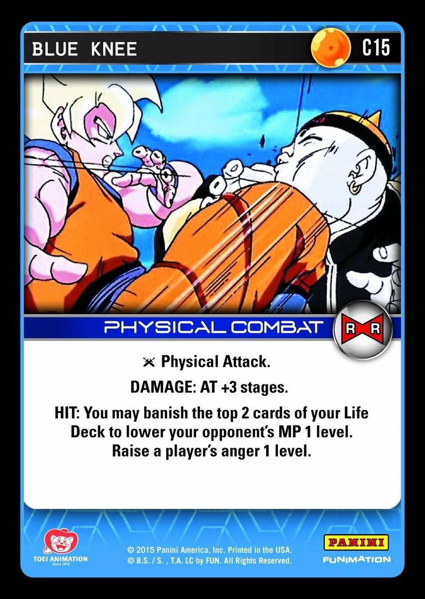 DRAGONBALL　Cards DBZ Dragon Ball Z TCG Card Panini Evolution C15 Blue Knee | eBay