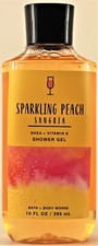 Bath  Body Works SPARKLING PEACH SANGRIA Hair Face Body Wash Shower Gel 10oz