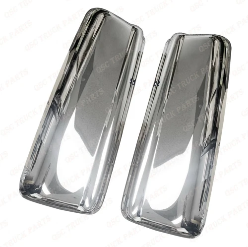 QSC Door Mirror Chrome Cover Set Left & Right for Volvo VNL Trucks 04-11