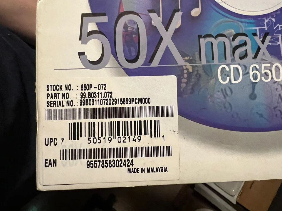 *NUEVO/CAJA ABIERTA* Unidad de CD Acer 650P-072 M-F35KG 50X max 50KT Foto 4 de 4