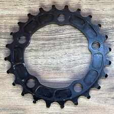 Rare Magic Motorcycle Cannondale Coda CNC Chainring 24T 74 BCD Black Ano