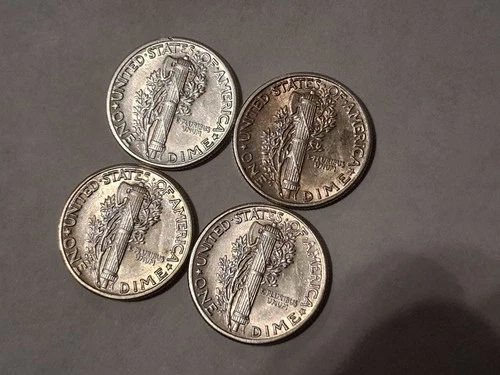 Mercury Dimes 90% Junk Silver Coins BU Lot