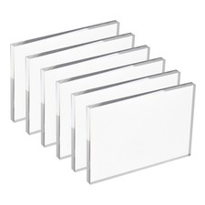 Acrylic Stamp Block, 6 Pack Clear Stamping Block Mountings, 5.9" x 3.9"