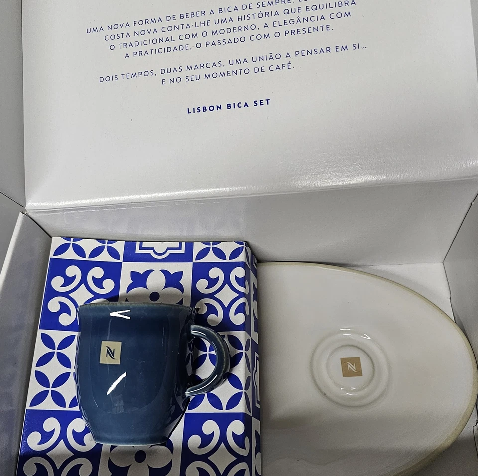 Nespresso View Espresso Tassen Set (2 Tassen 2 Untertassen). Neu OVP - Bild 3 von 4