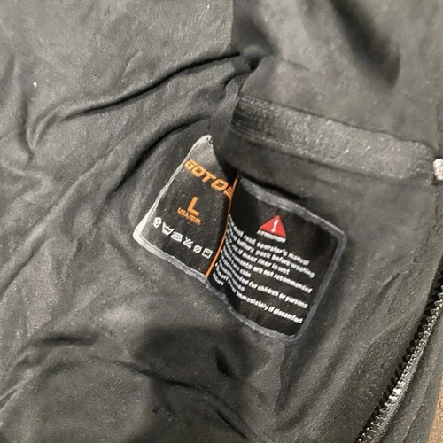 Mens Heated Jacket with 16000mAh Battery Pack Fleece Heated Hoodie Sz Large image 7