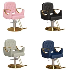 Professional Barber Chair Hydraulic Salon Chair 360° Rotation Styling Chair