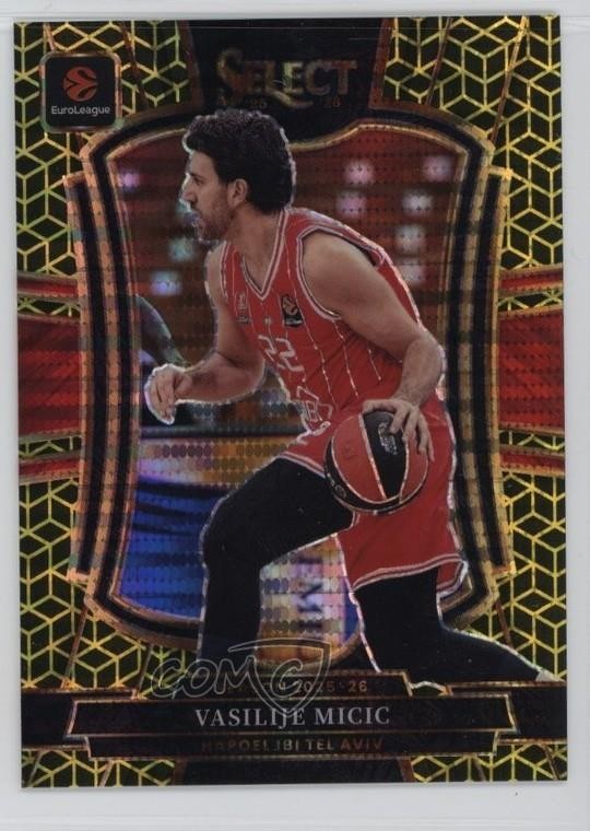 2025 Panini Select EuroLeague FOTL Spectris Gold Prizm 3/10 Vasilije Micic #185