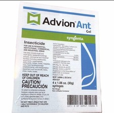 Advion Ant Gel Bait Insecticide - 4 tubes x 1.06 Oz. Syringes - Ant Control