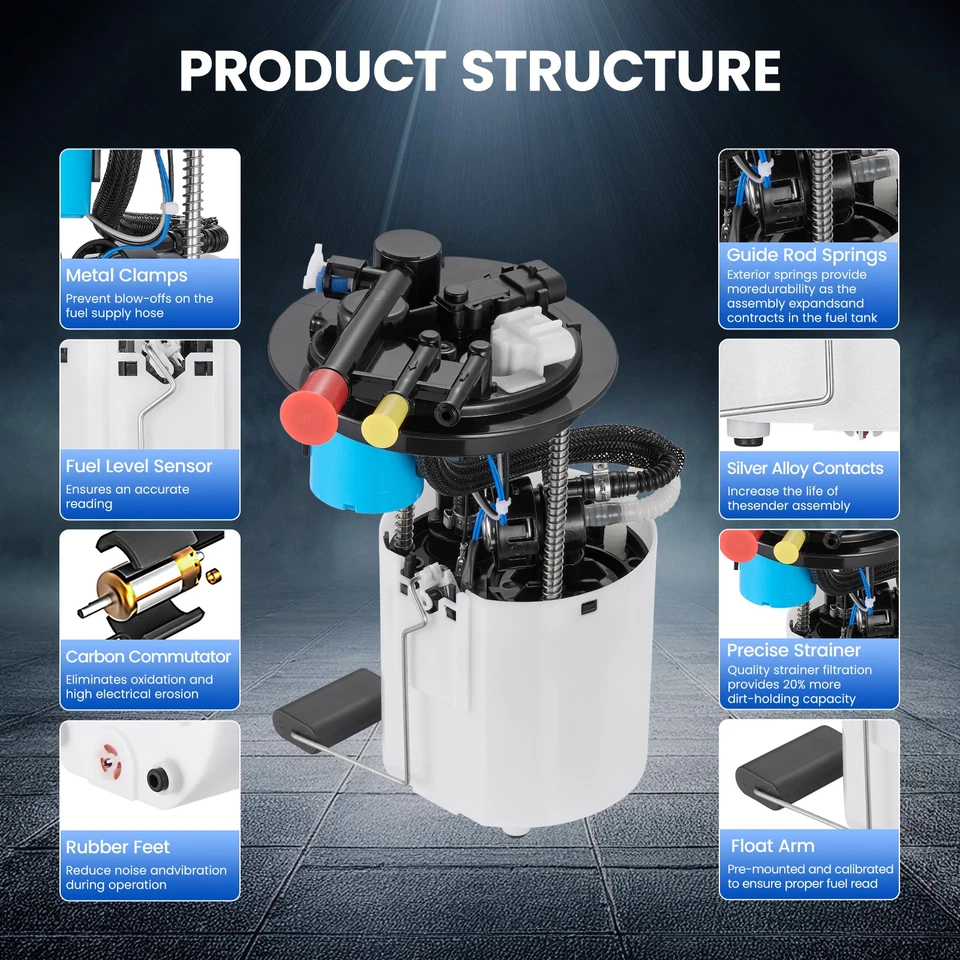 For 2005-2006 Chevrolet Uplander 3.5L V6 Fuel Pump Module Assembly E3717M - Изображение 2 из 4