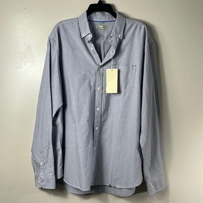 Piero Lusso Gray Long Sleeve Button-down Men's Shirt Size XXL