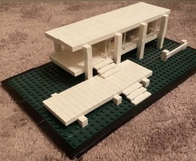 Lego 21009 Architecture Farnsworth House Frank Lloyd Wright Complete Set no Box