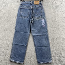 VINTAGE Levis 565 25x27 Boys Blue Denim Wide Leg Husky Skater Y2K Jeans