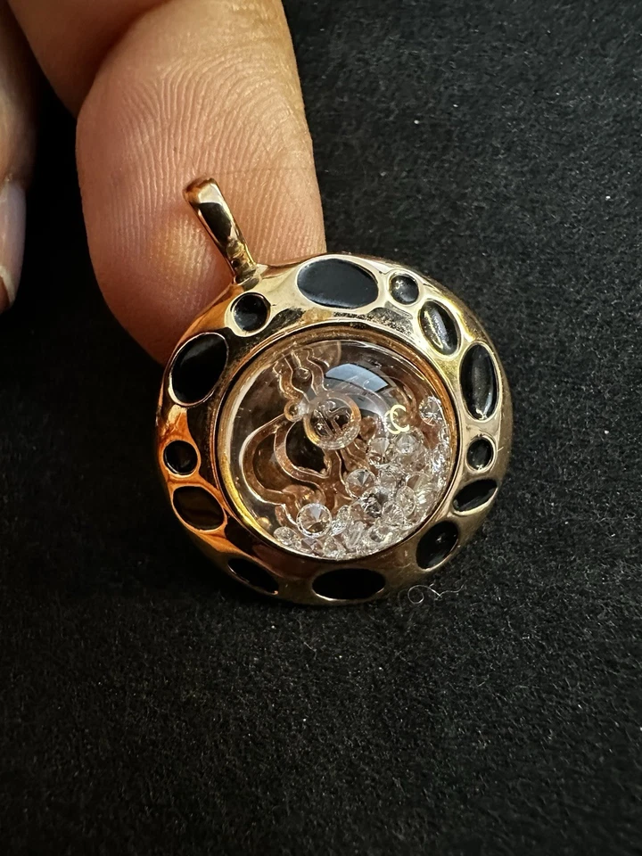 Royal Asscher Shining Stars Anhänger Floating Diamonds & Sapphire Dome Boxed &COA - Bild 2 von 4