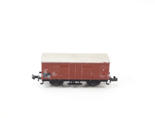 Minitrix N 13253 3253 gedeckter Güterwagen braun 112 3 141-1 DB | Zustand: Gebraucht