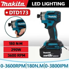 Makita DTD173 18V LXT Cordless Brushless 1/4" Impact Driver Body Only