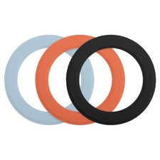 3Pcs Magnetic Sticker Ring, Magnetic Adapter Ring, Black/Orange/Blue