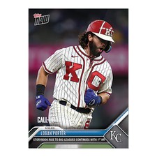 Logan Porter - 2023 MLB Topps Now Card 878 - Print Run: 662 Kansas City Royals