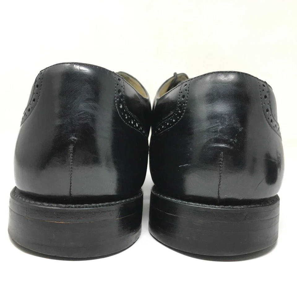 Bostonian Impression Oxfords Dress Shoes Mens Size 14 Black Leather Cap Toe USA - Image 3 of 4