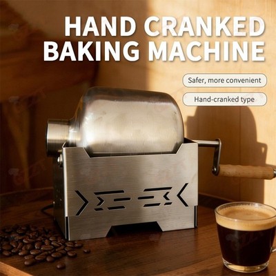 Kaffeeröster 500g Kaffeebohnenröster Handbetriebener Edelstahl Coffee Roaster