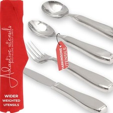 Weighted silverware for hand tremors for Parkinsons, Arthritis | Heavy