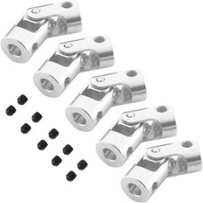 5Pack  Universal Rotatable Steering Shaft U Joint Coupling Motor Connector Coupl
