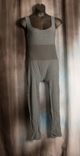 Sleeveless Small Adult Mesh Middle Gray Full Length Unitard