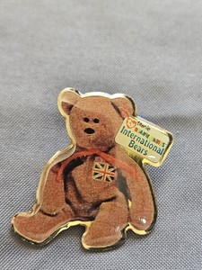 TY Teenie Beanie Babies International Bears Pin Group II Union Jack UK